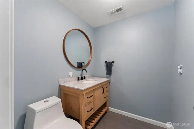 Powder Room in Rec Room