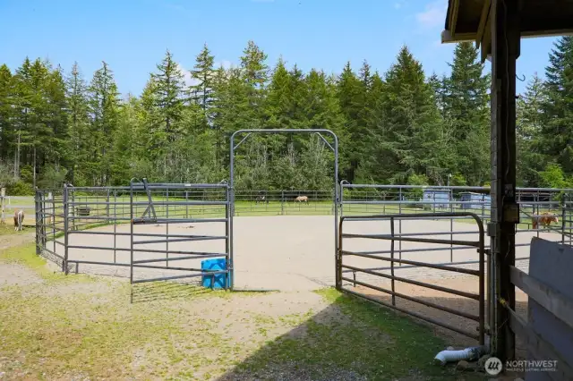 70' Round Pen with Sand footing