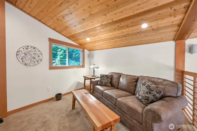 The loft sitting area