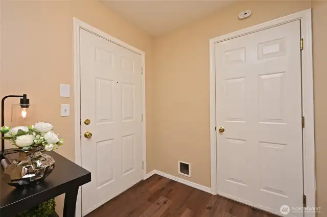 Entry hallway leads to your attached 2-car garage.