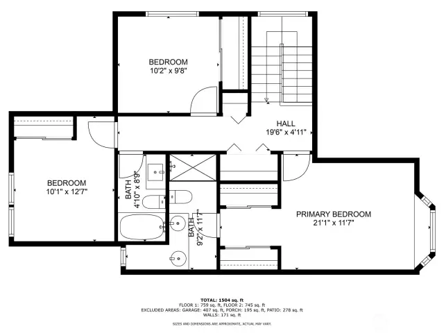 Upper Floorplan.