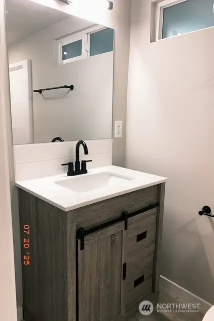 View of the primary bathroom.