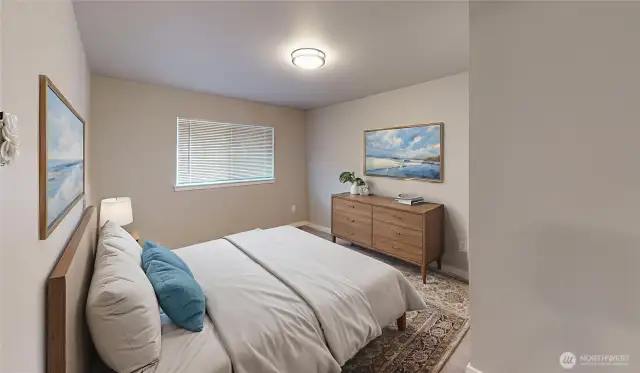 Virtually Staged third bedroom.