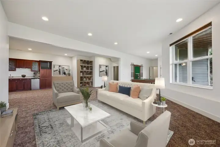 The Day Light basement family room could be an ADU or MIL Suite!!! Virtually staged
