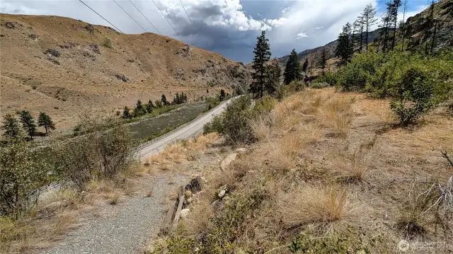 Looking South toward Hwy 153.