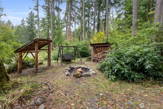Relax around the campfire!