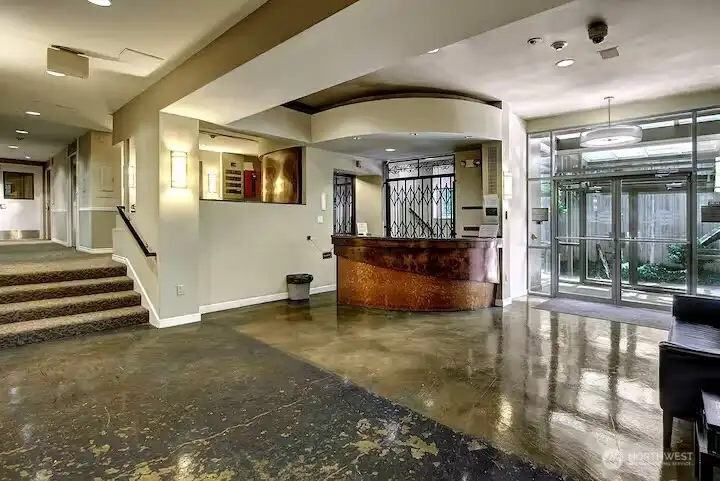 Another view of the entrance and lobby.