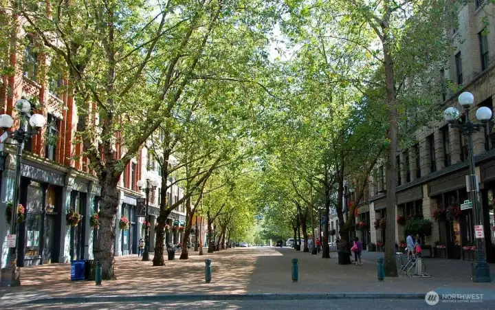 Pioneer Square is within walking distance.