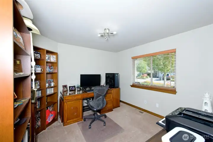 Good size office or den.