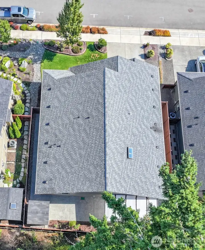 Property seen from above.