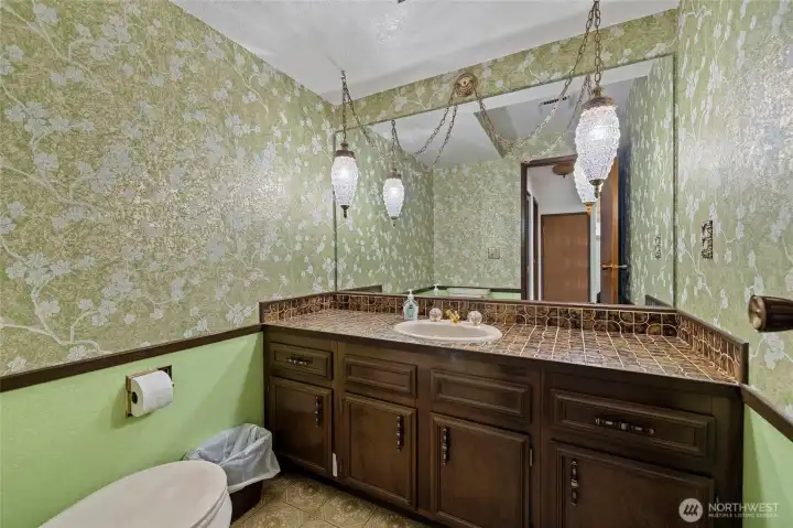 Main level half bath