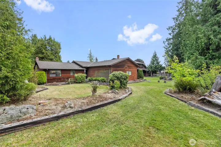 Over a half acre of land on the golf course.