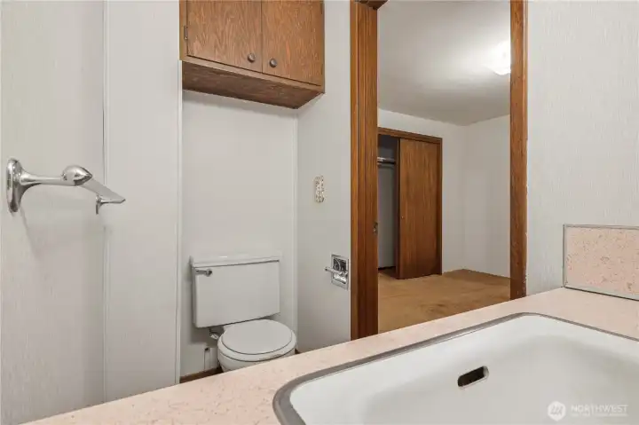 Half bath off the main bedroom
