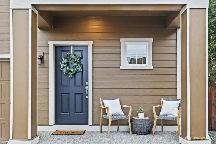 Covered porch to keep you dry