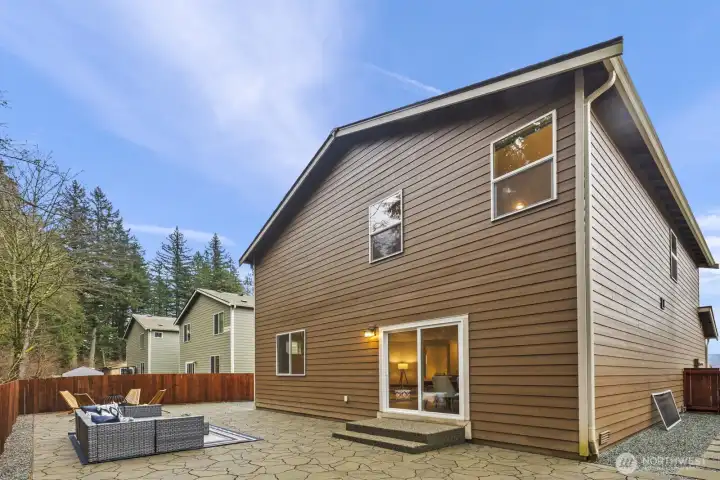 Enjoy this low maintenance yard year-round