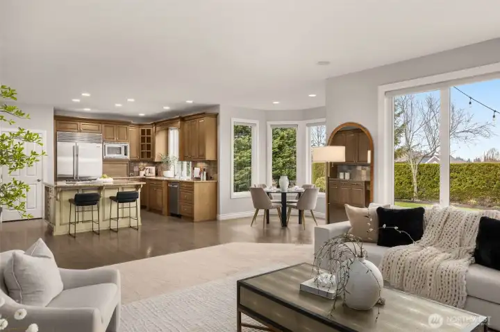 Eat in kitchen - the open floor plan is thoughtfully designed to flow effortlessly throughout the home