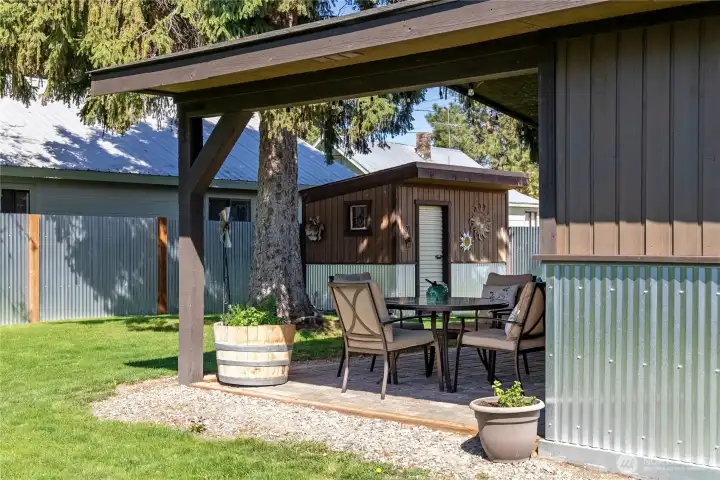 A large garden shed plus irrigation water rights make this a great property for the home gardener.