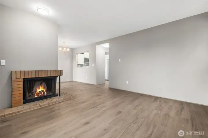 New high end vinyl flooring, updated lighting, fresh paint and high-tech Dreo wall heaters are throughout the entire unit.