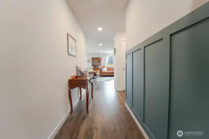 Custom Board and Batten Entry Wall