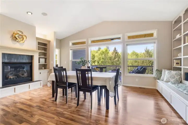 Formal Dining room with access to oversized deck.