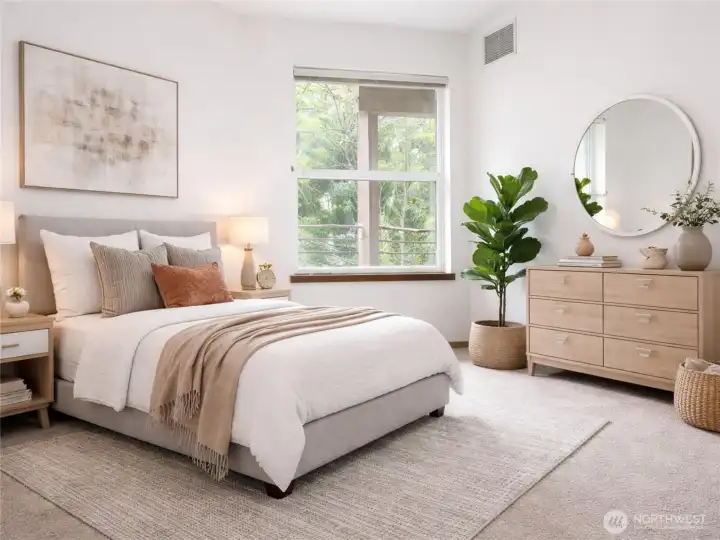 Bedroom (Virtually Staged)