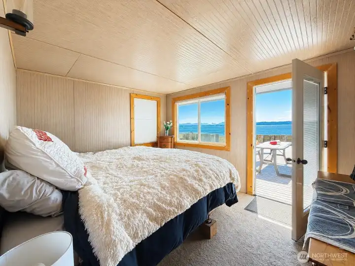 Master bedroom to deck