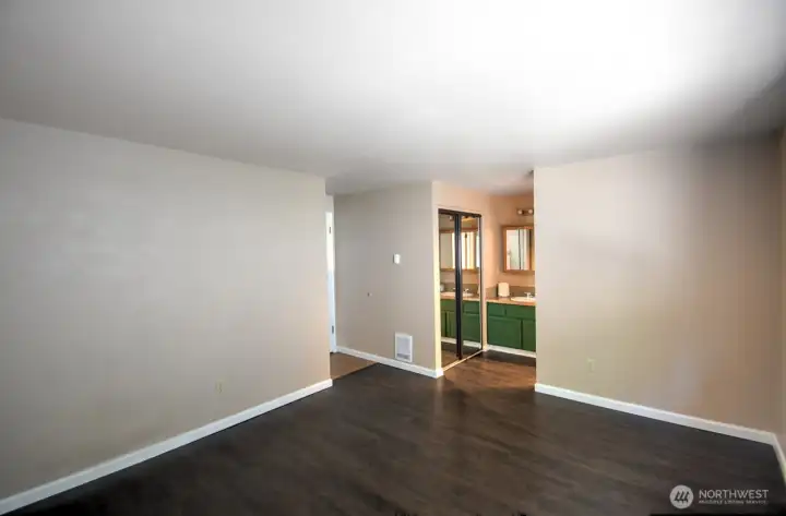 ...with laminate floors too and large closet...
