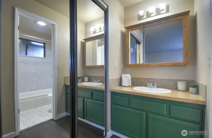 ...plus the convenience of a vanity...