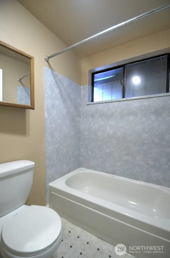 ...separate from the rest of the bathroom.