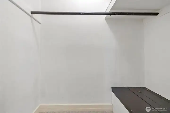 Ample amount of closet space. Ample amount of closet space.
