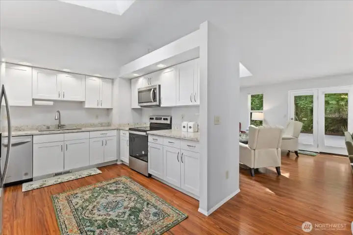 Light & Bright w/ vaulted ceilings & skylights. Light & Bright w/ vaulted ceilings & skylights.