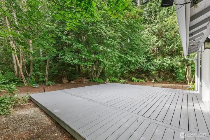 back deck. back deck.
