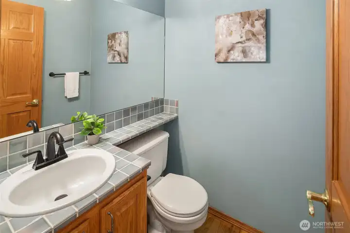Main floor powder room.