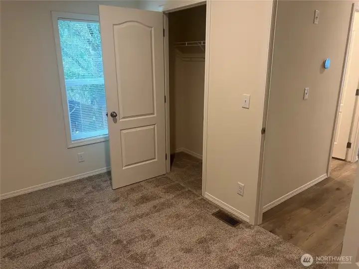 Second bedroom closet area. Second bedroom closet area.