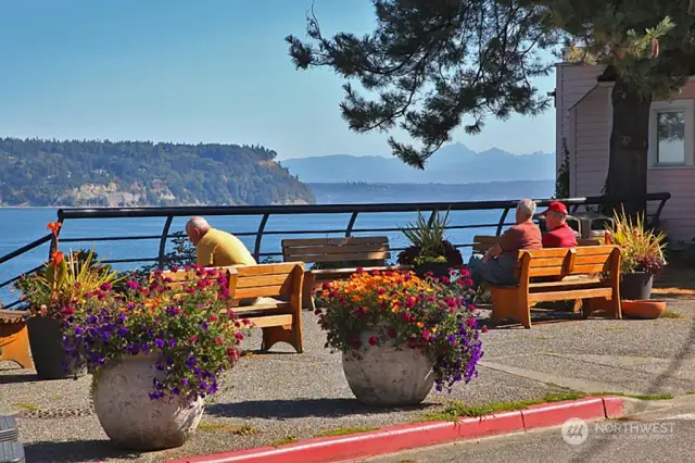 First Street Boy & Dog Park. Perfect place to take in the gorgeous views of the Sound & Cascades.