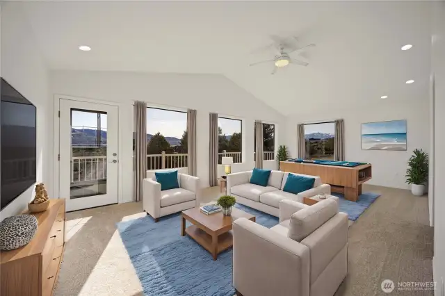 Living room - Digitally staged