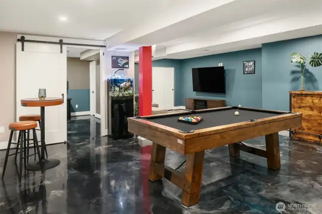 Rec Room designed for entertainment