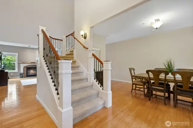 Bamboo wood floors throughout main level