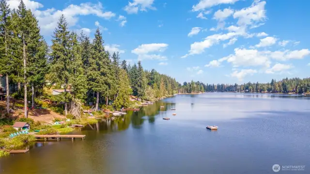 73-acre Lake stocked with Cutthroat and Rainbow Trout YEAR ROUND fishing!