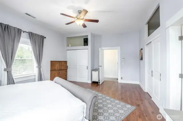 Like the main floor, the ceilings allow for plenty of natural light and space.