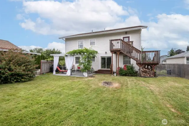 Approximate .3 acre yard.