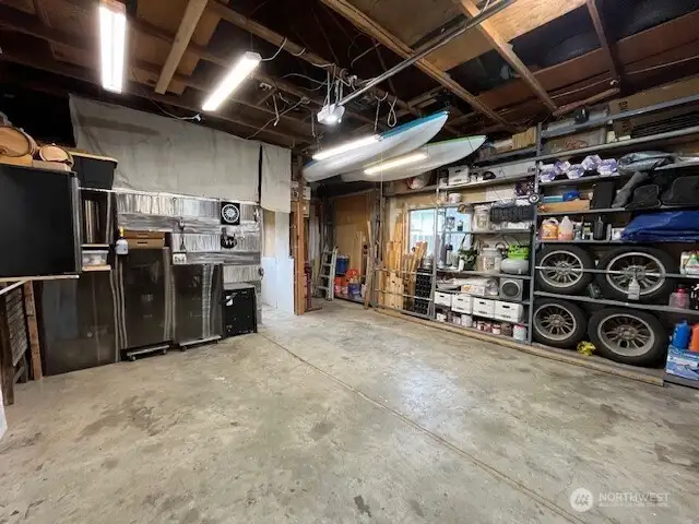 Height and depth provides plenty of space inside this garage.