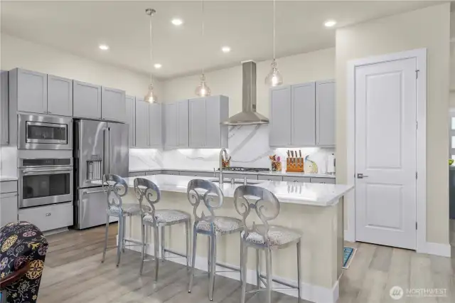 Sleek and timeless kitchen.