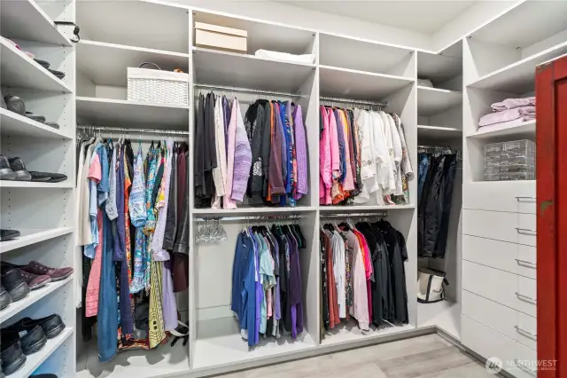 Custom built-in closets (throughout home!).
