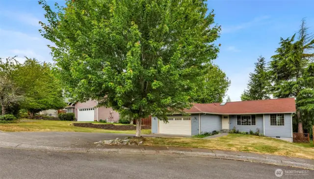 Curb appeal and on a cul-de-sac is a perfect new home