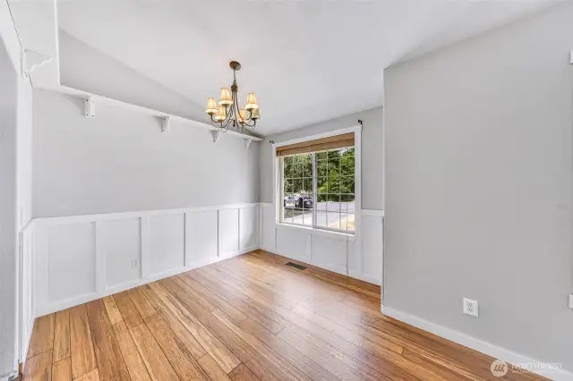 Dining area with traditional touches