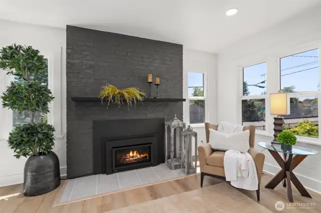 Large double pane windows provide ample natural light.