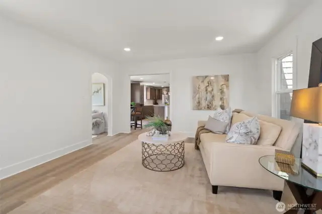 Open concept living space.
