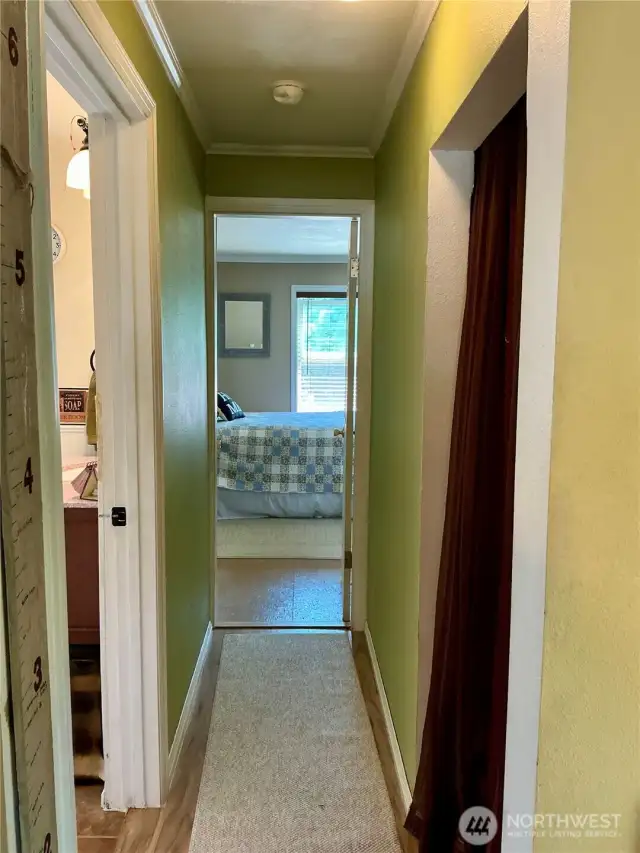 hallway looking down