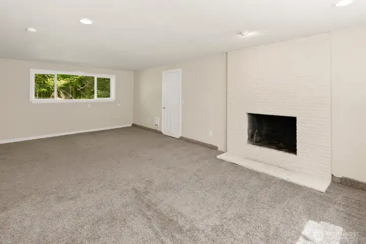 Lower level recreation room